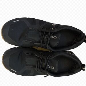 On Running Men's Black and Tan Athletic Shoes